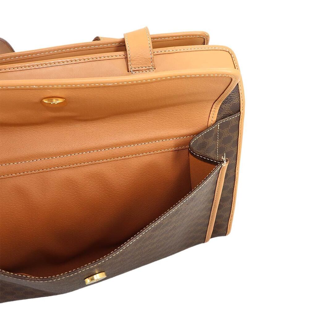 Celine Macadam Shoulder Bag Leather Brown - Picture 8 of 8